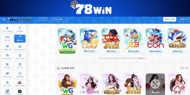 Thông tin chính về nhà cái 78WIN